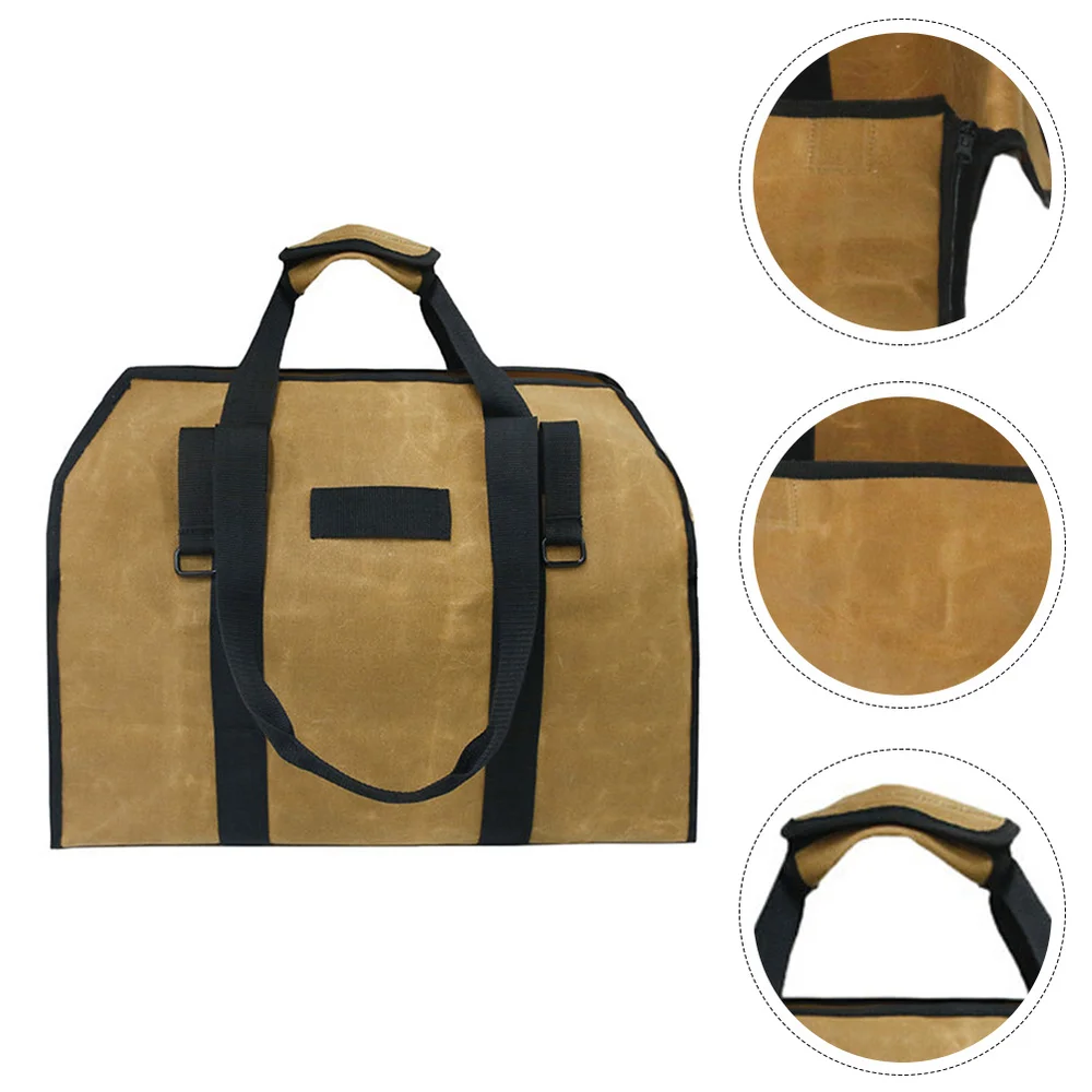 

Practical Logging Package Wood Fireplace Tools Large Capacity Handbag Log Tote