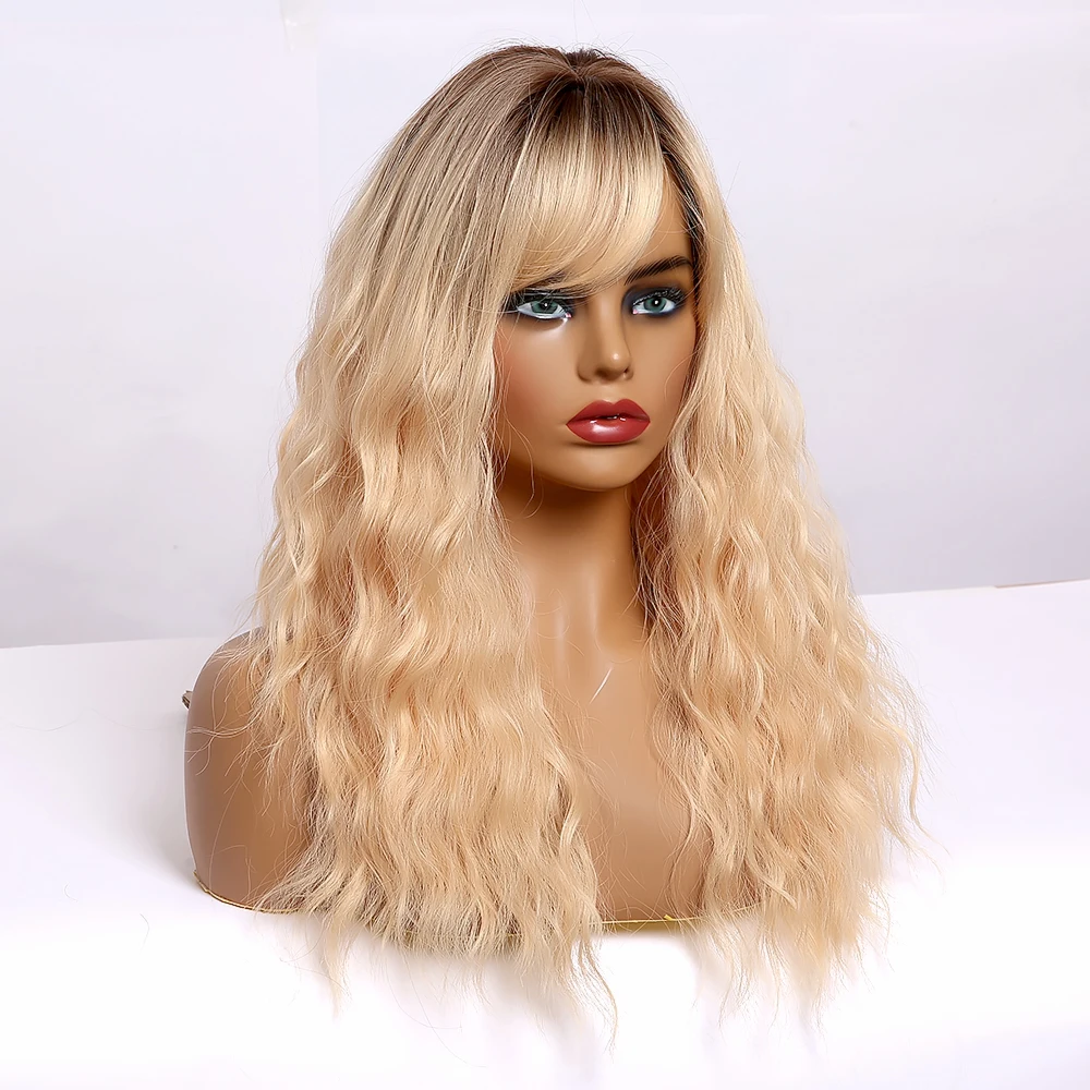 ALAN EATON парики средней длины с челкой для женщин длинные омберские черные