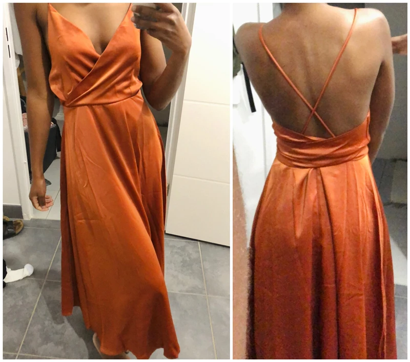 

New 2021 Women Spring Summer Sundress Strap Beach Holiday Strapless Backless Sexy Satin Solid Vintage Dress Dr2019