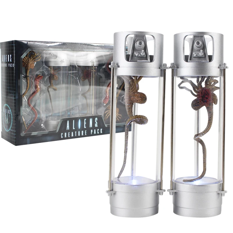 Экшн фигурка NECA Alien 2 из ПВХ со светодиодсветильник кой 14 см|Игровые фигурки и