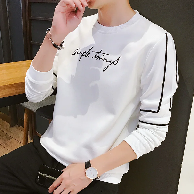 

FAKUNTN New Letter Print Men's Hoodies Sweatshirts Spring Autumn Men Hip Hop Hoodies Sweatshirt Fashion Streetwear Male