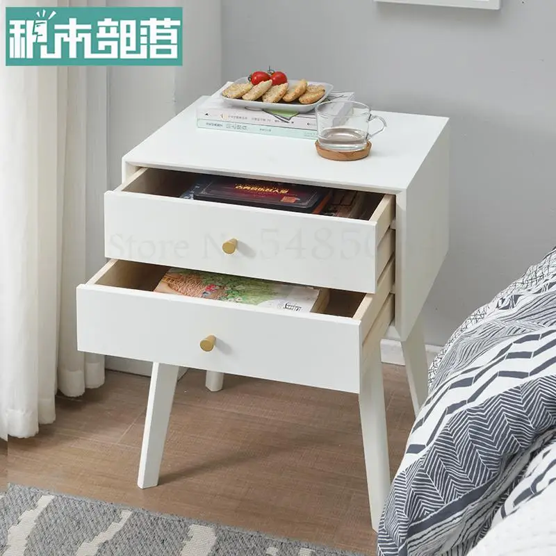 Прикроватный столик в скандинавском стиле простой современный шкафчик из