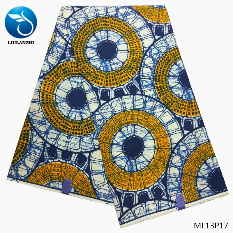 Воск liulanzhi Африканский нигерийский хлопок воск ткань для ткани Анкара ткань ML13P28