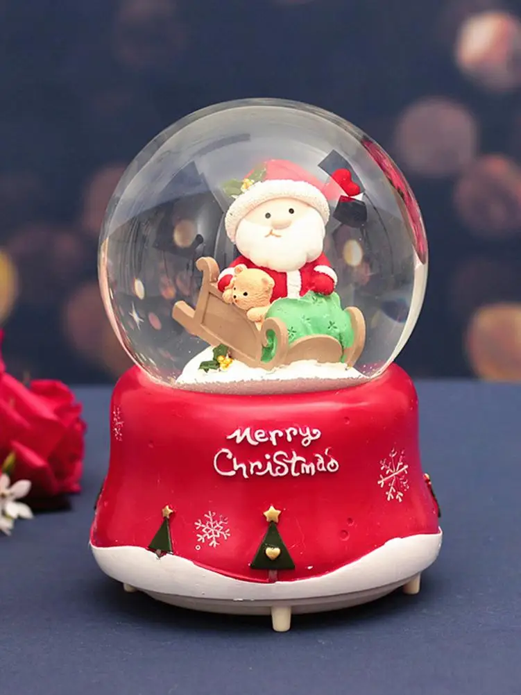 Снежные шары музыкальные с танцами снежинки ручной работы водный шар ремесла на