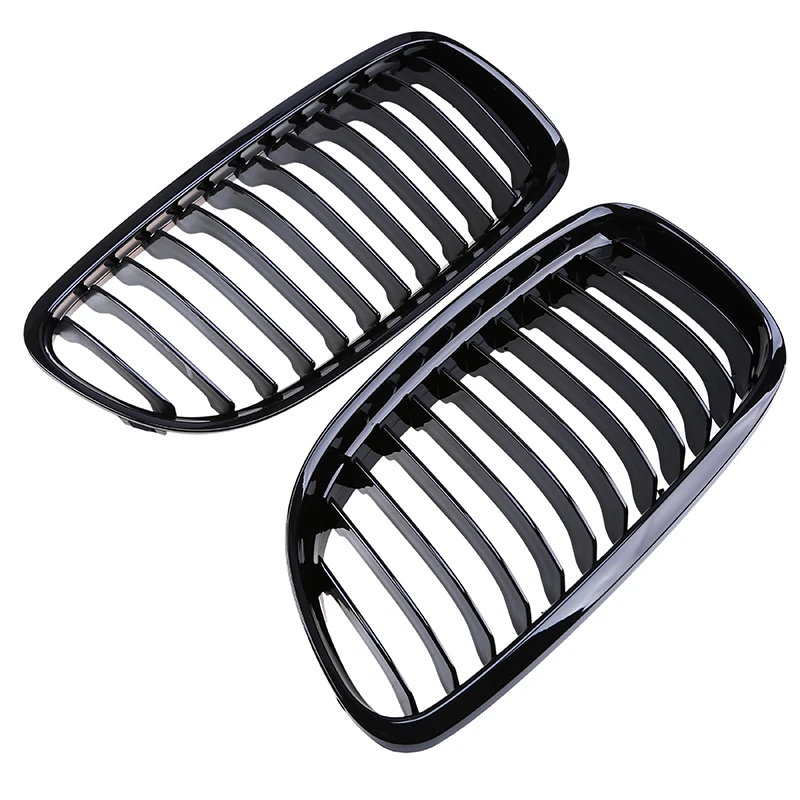 POSSBAY Racing Grills for BMW 3-Series E91 328i/328xi/330d Touring 2008-2012 Facelift Kidney Gloss Black Front Grille Replacment |