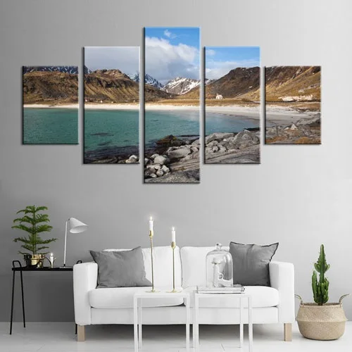 Холст картины плакаты 3 Северное озеро натуральная Настенная картина с