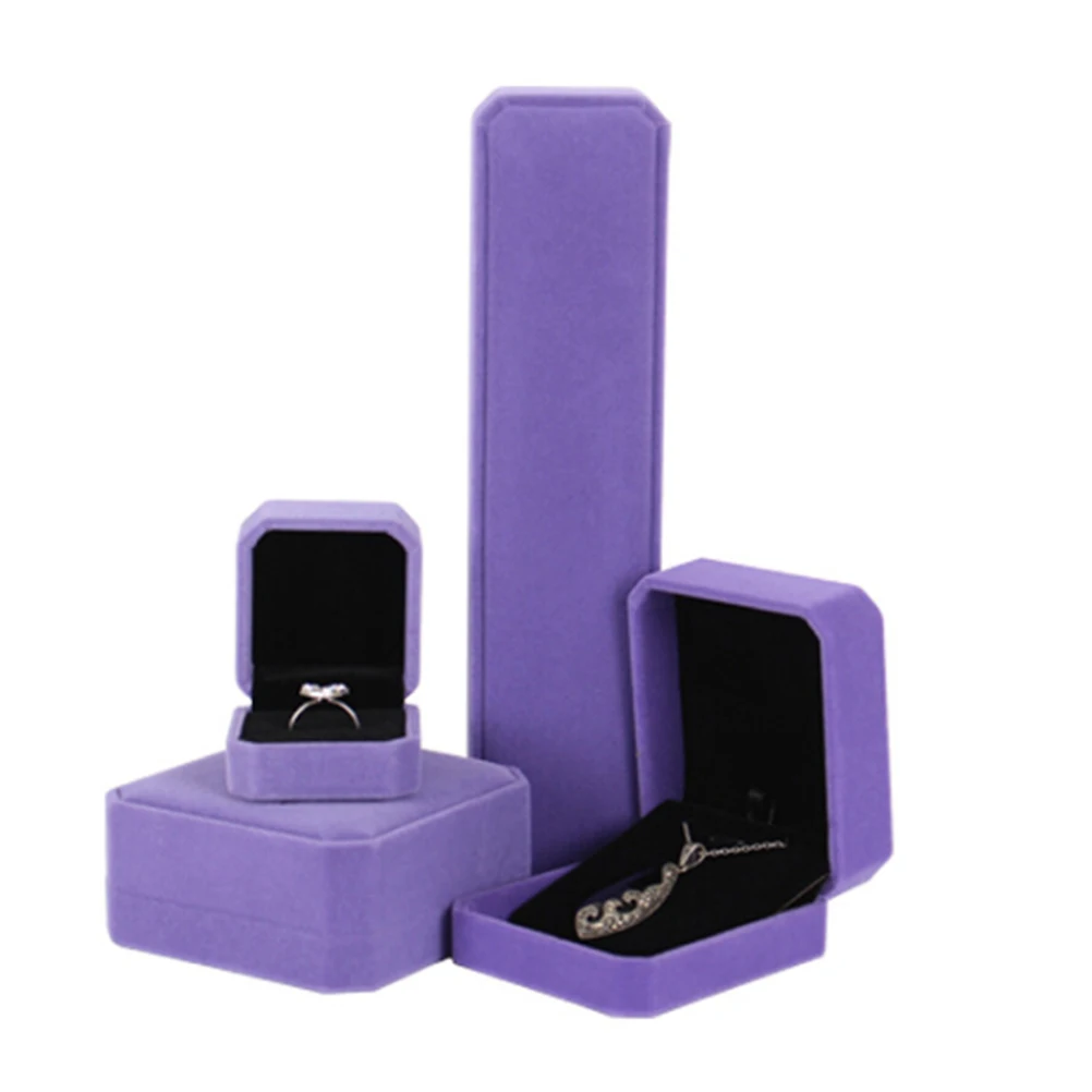 

1PCS Jewelry Ring Pendant Necklace Bracelet Display Organizer Case Velvet Storage Box HOT