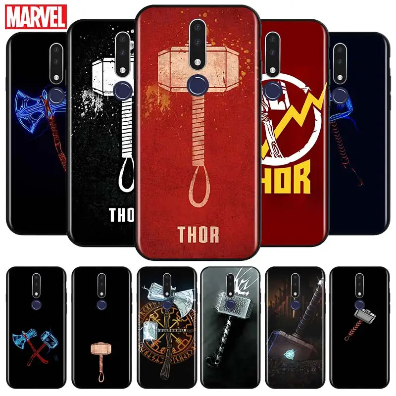 

Marvel Mjolnir for OPPO F5 F7 F9 F11 F15 R9S R15 R15X R17 RX17 K1 K3 K5 Pro Neo TPU Black Phone Case