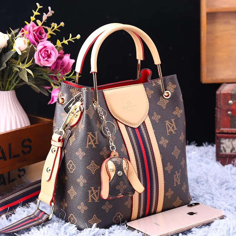

Bucket Bag Women 2021 New Women Fashion Printing Handbag Large Capacity Single Shoulder Messenger Bags Women Purse and Handbags