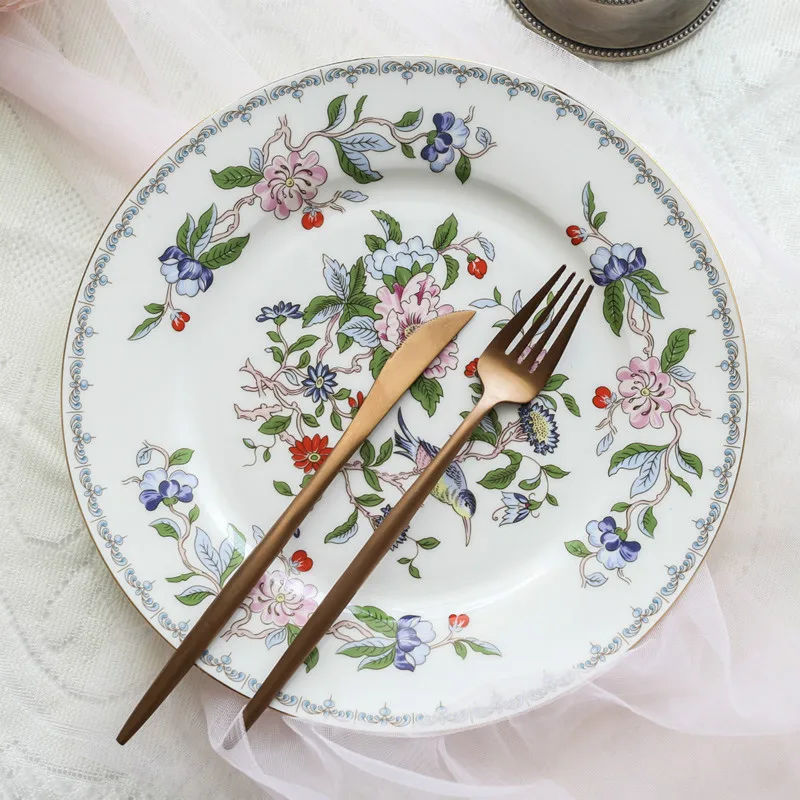 Ковбойская обеденная тарелка из костяного фарфора креативная плоская для стейка