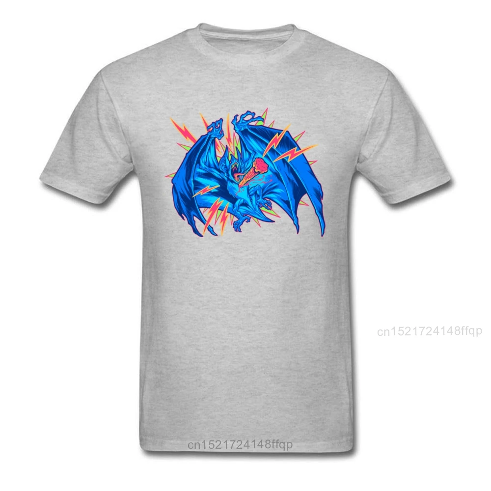 Крутая футболка с рисунком вампира летучей мыши 2018 черная коротким рукавом для