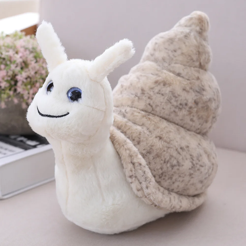 

Cute White Jade Conch Plush Toy Doll Ragdoll Snail Birthday Gift