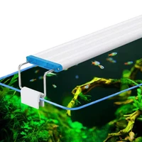 super slim blue leds aquarium lighting aquatic plant grow light 18 72cm extensible waterproof clip lamp for fish tank 90 260v