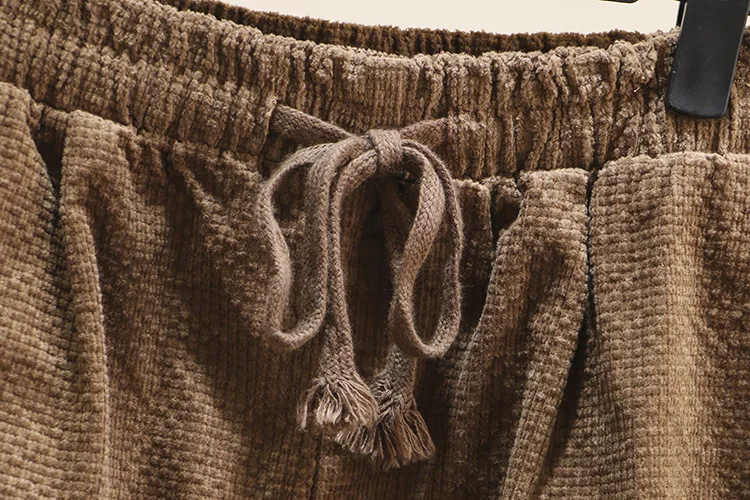 Женские вельветовые шаровары весна осень женские свободные эластичные брюки