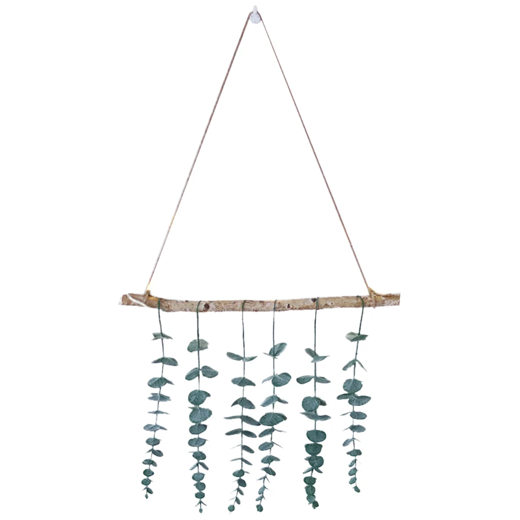 

Artificial Eucalyptus Wall Hanging Decor Fake Vine Plant Boho Backdrop Home