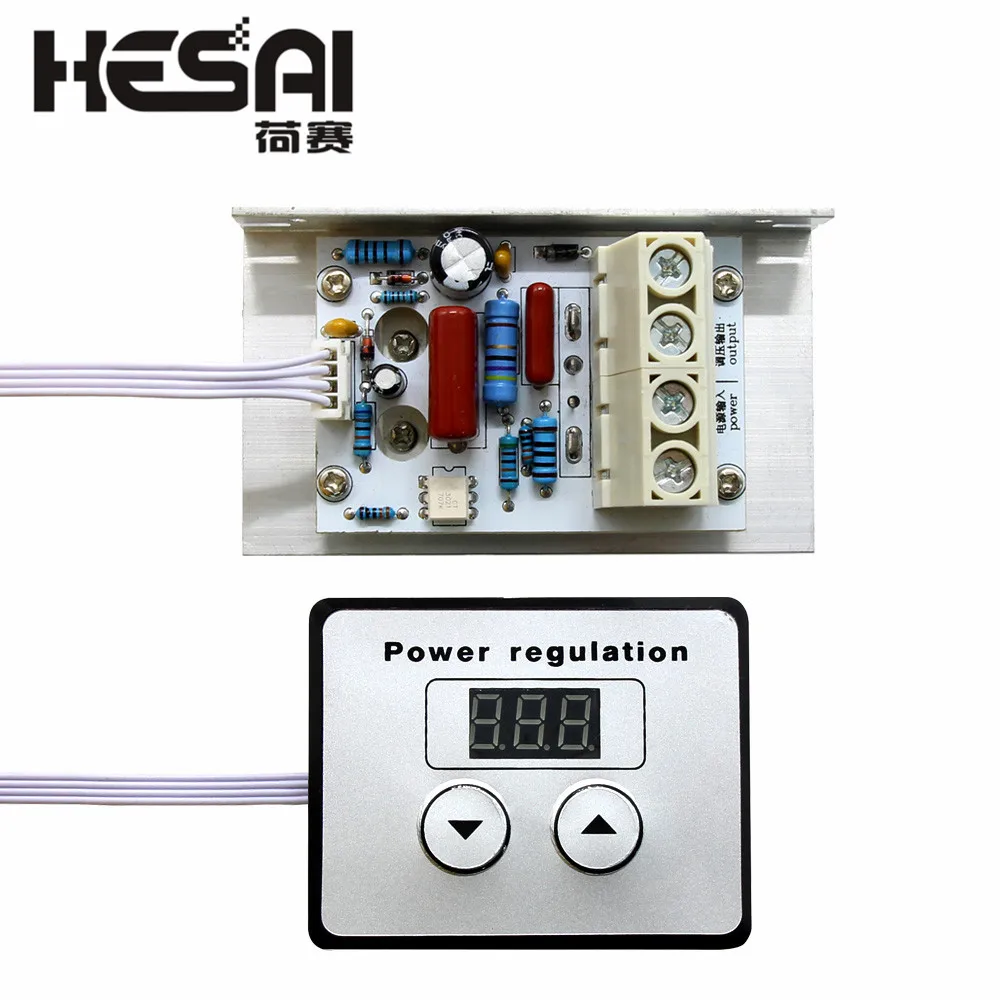 AC 220V 10000W 80A цифровое управление SCR Электронный регулятор напряжения скорости