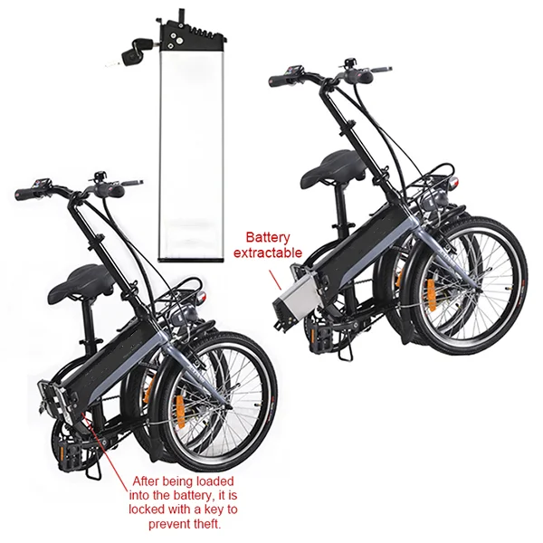 

48V 10.4AH hidden lithium ion 48v ebike battery pack for folding e bike