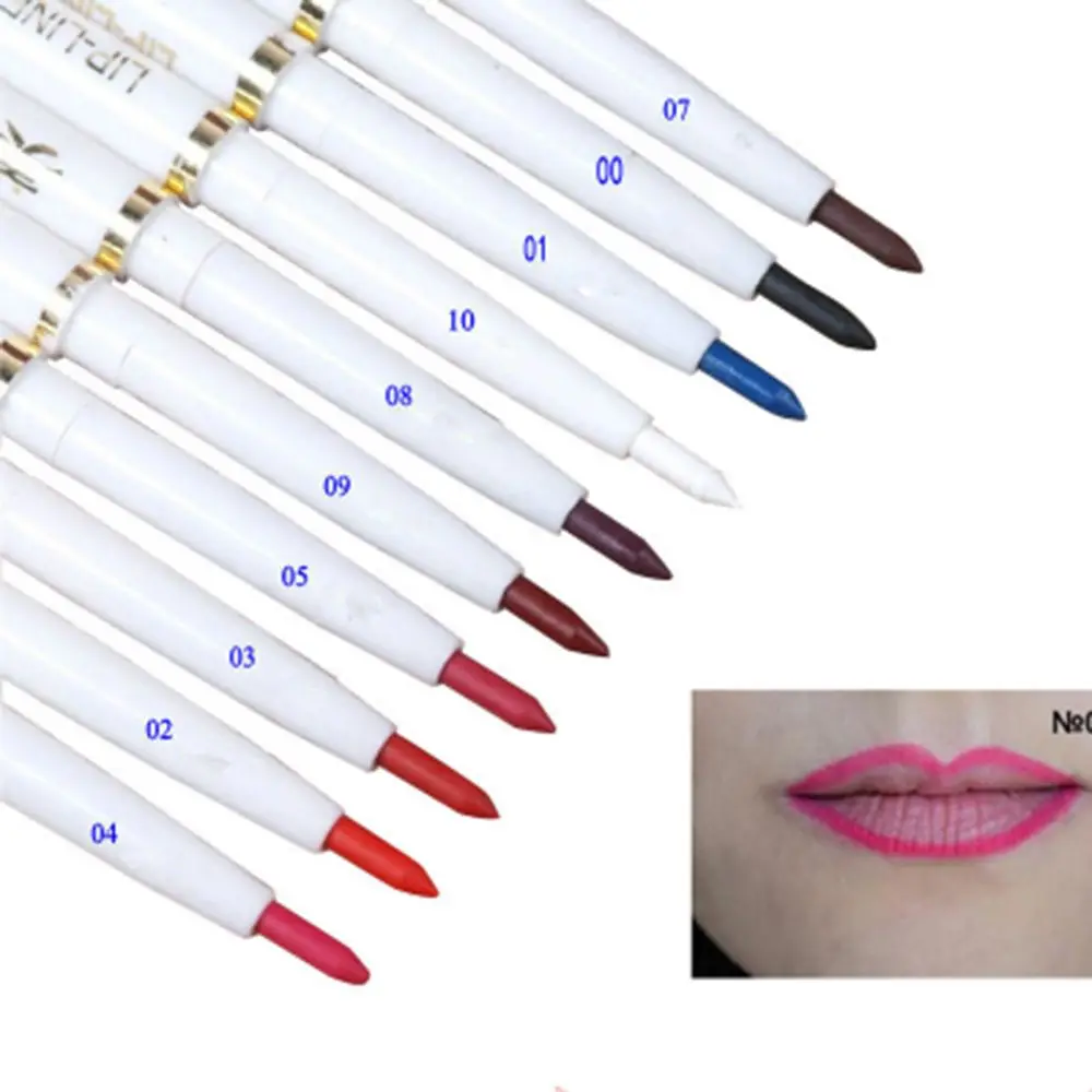 1 шт. автоматический поворотный карандаш для губ стойкий натуральный макияж