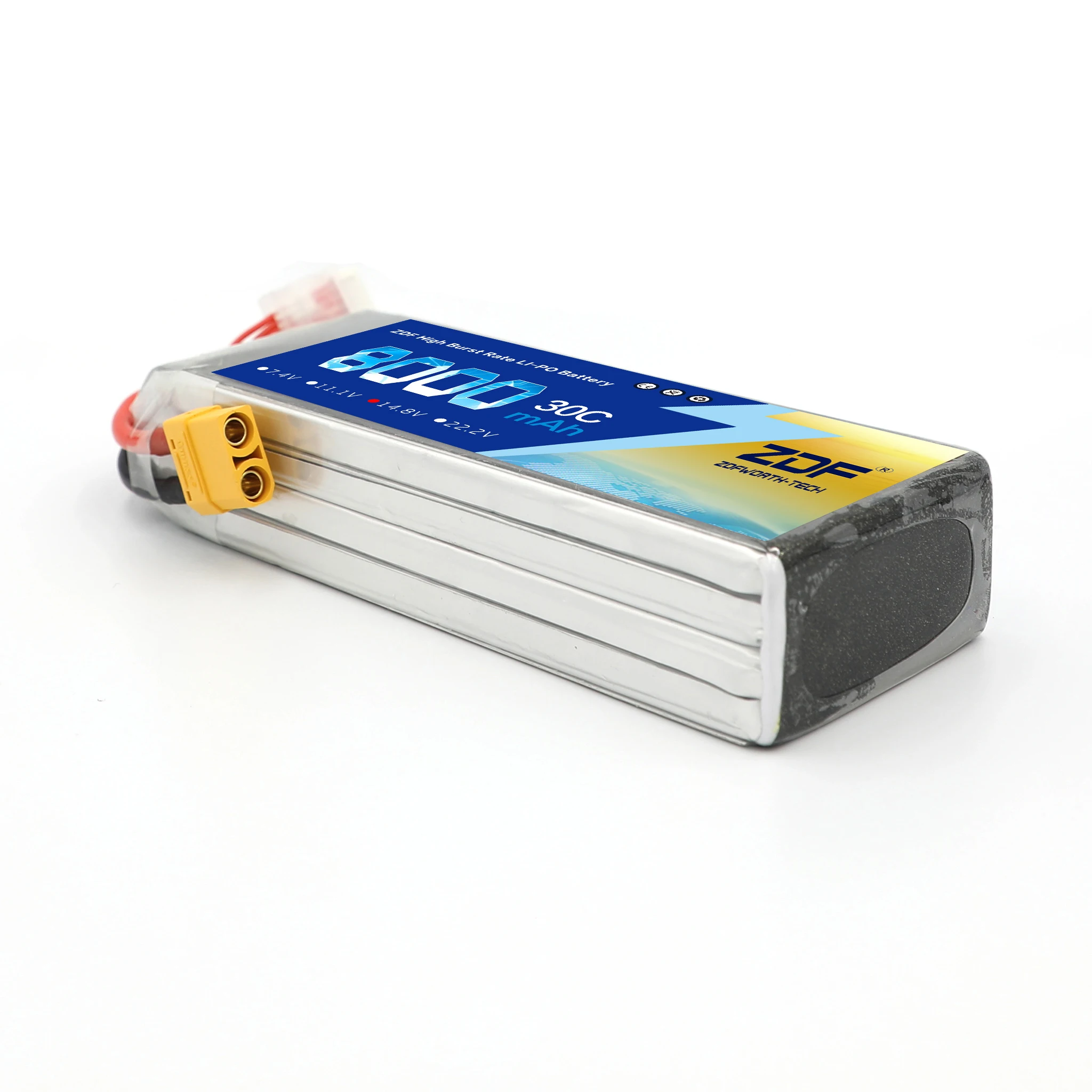 2019 ZDF полная емкость Lipo батарея 14 8 V 4S 8000MAH 30C 60C RC AKKU для самолета вертолета лодки FPV