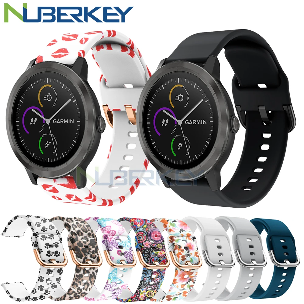 Красочный резиновый мягкий силиконовый ремешок для Garmin Vivoactive3 Vivoactive 3 HR ремешок для смарт-браслета для Forerunner 645 Music band