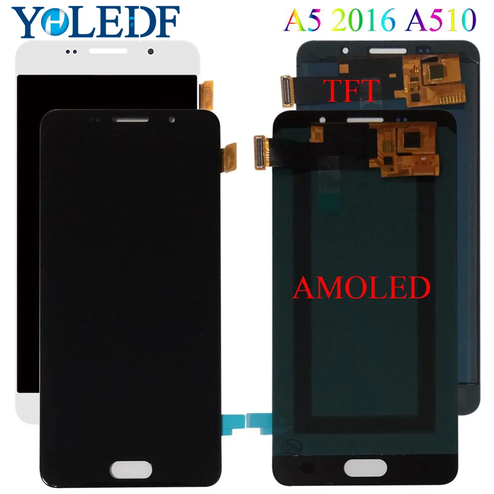 ЖК дисплей Super AMOLED для Samsung Galaxy A5 2016 A510 A510F A510M A510FD A5100 A510Y с сенсорным экраном и