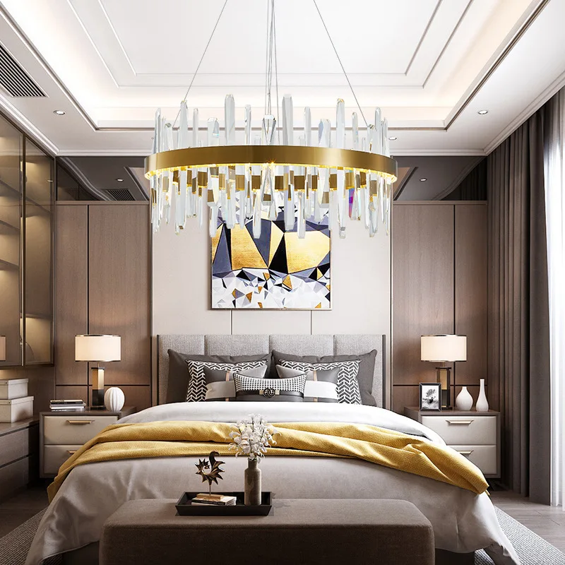 

modern led stone chandelier lustre pendente pendant lights kitchen dining bar chandelier commercial lighting bedroom dining room