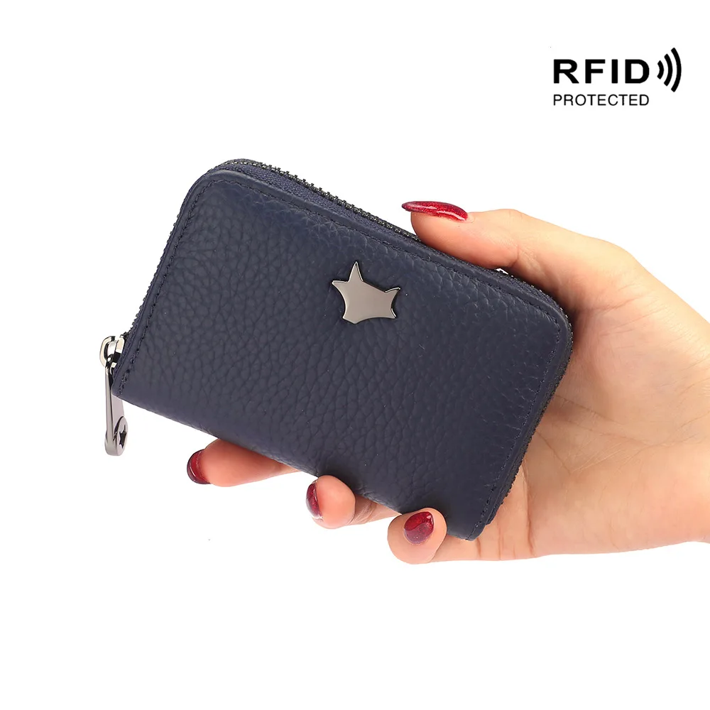 WESTCREEK бренд RFID бумажник из натуральной кожи женская кредитница визитница