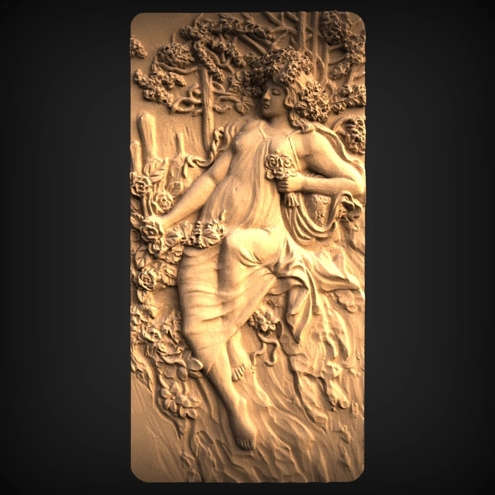 6 шт. Женская мифологическая Модель 3d STL для фрезерного станка с ЧПУ 3D принтер Artcam