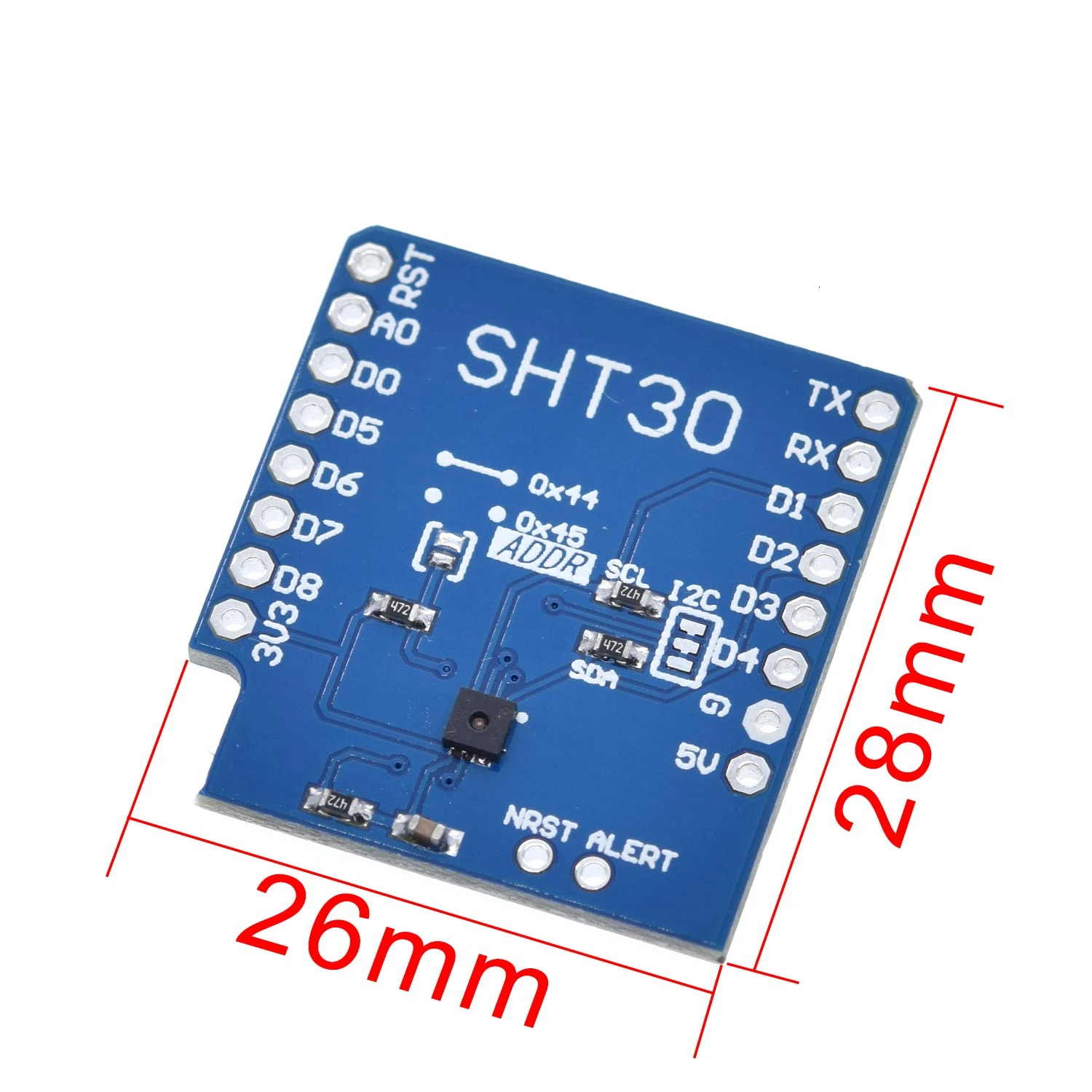 Экран TZT SHT30 для WEMOS D1 mini I2C цифровой модуль датчика температуры и