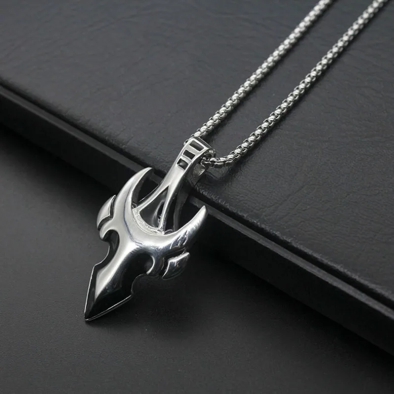 Панк череп голова быка 316L нержавеющая сталь подвески ожерелья цепи Готический