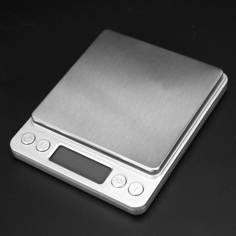 

500g x 0.01g Portable Mini Electronic Food Scales Pocket Case Postal Kitchen Jewelry Weight Balance Digital Scale With 2 Tray