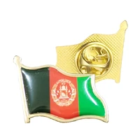 afghanistan flag brooch enamel pins electroplated gold badge collarlapelbackpack decorate accessories