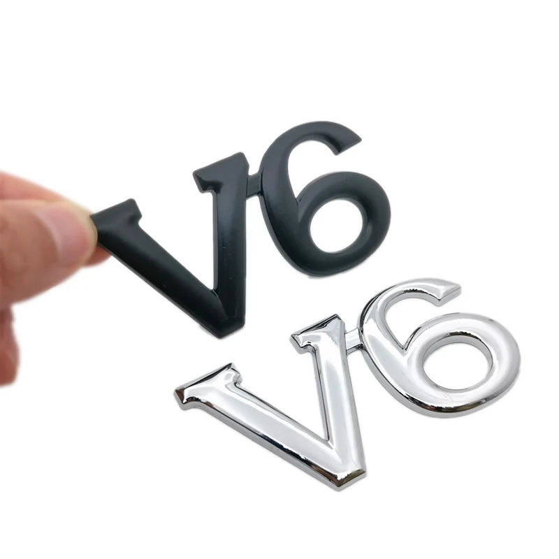 OTOKIT 1 шт. Модный 3D металлический V6 V8 дисплей двигателя Автомобильная наклейка