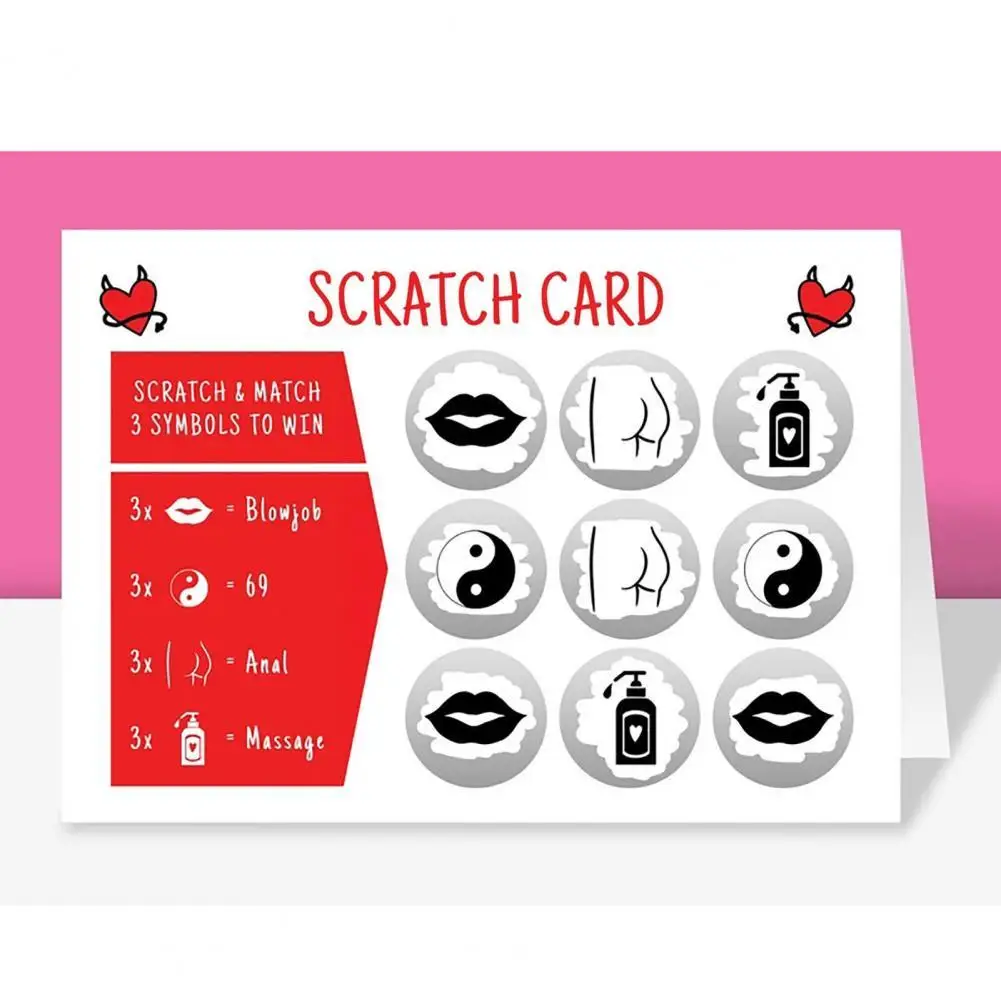 

4 шт./компл. двойная Сексуальная поцарапающая карточка для удобного развлечения карточка с сексуальной позицией загадочная разборчивая сек...