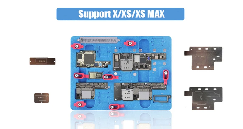 K20 Pcb держатель ремонт приспособление для Iphone X Xs Max материнская плата посадки олова с Bga трафарет A12 удалить черный клей