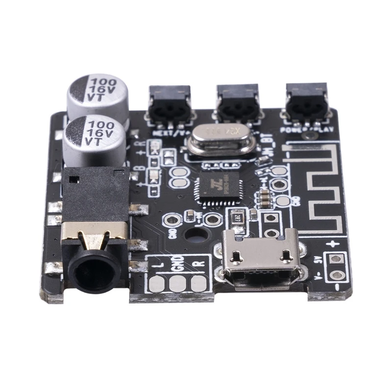 

K3NB Mini Bluetooth-compatible5.0 DIY Audio Receiver Board MP3 Decoder Board Lossless Audio Amplifier Receiver Module Support