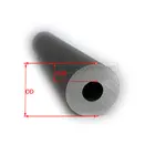Металлическая труба, труба из углеродистой стали ASTM 1045 JIS S45C DIN C45, Высококачественная труба из углеродистой стали, внешний диаметр 6 мм, 7 мм, 8 мм, 9 мм, 10 мм, длина 100 см