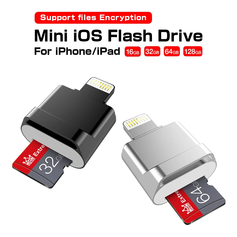 Новое поступление мини Usb флэш-накопитель для iPhone 7/7Plus/8/X Usb/Otg/Lightning 2 в 1 iOS внешний |