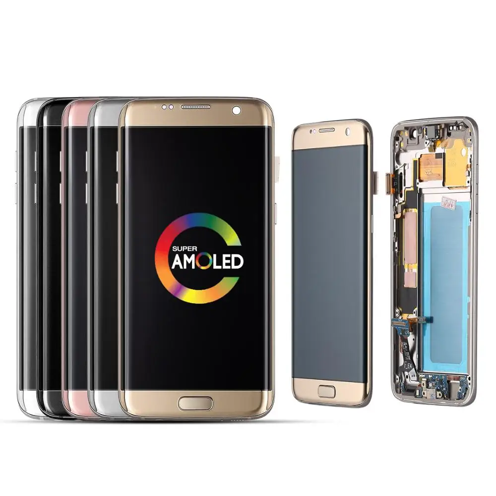 ЖК дисплей Super AMOLED 5 дюйма для Samsung Galaxy S7 edge G935 G935F дигитайзер сенсорного экрана в
