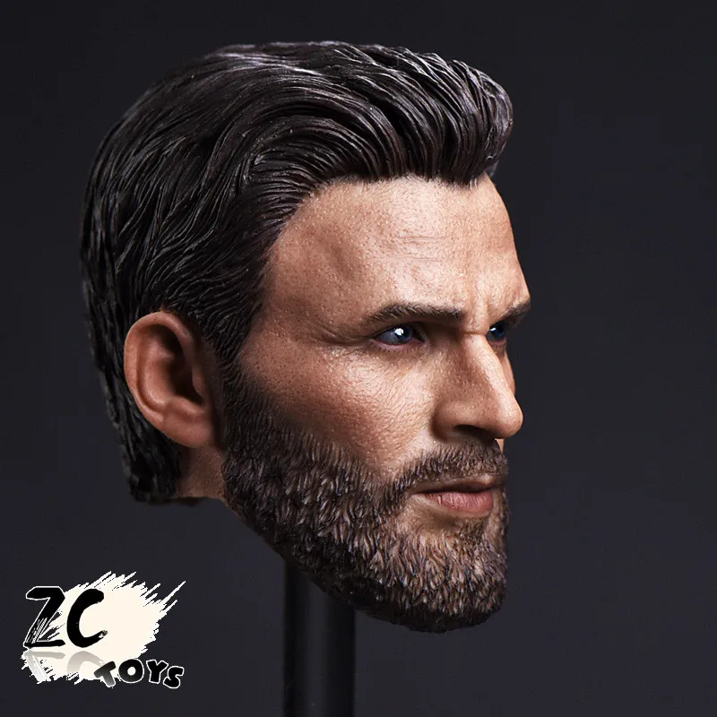 ZCTOYS 1/6 T-05 капитан американская голова скульптурная борода версия Стива Роджерс головка резьба для 12 дюймов мужские DIY фигурки