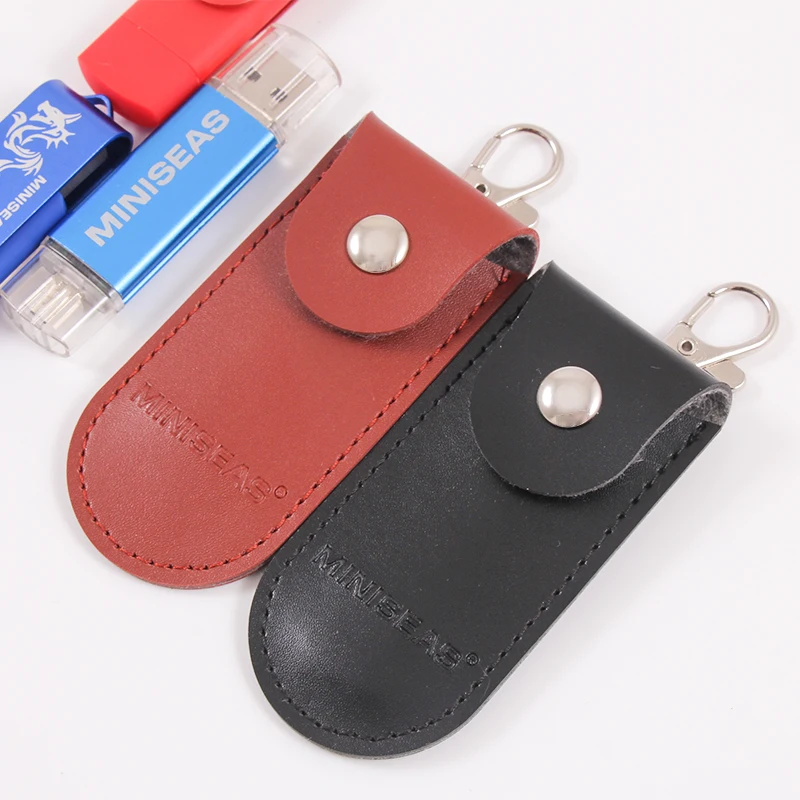 Чехол-сумка Miniseas защитный кожаный брелок для usb флеш-накопителя карта памяти OTG |