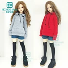 Одежда для шарнирных кукол, подходит для шарнирных кукол 58-60 см 13 BJD SD, модная повседневная толстовка с капюшоном, джинсовые шорты