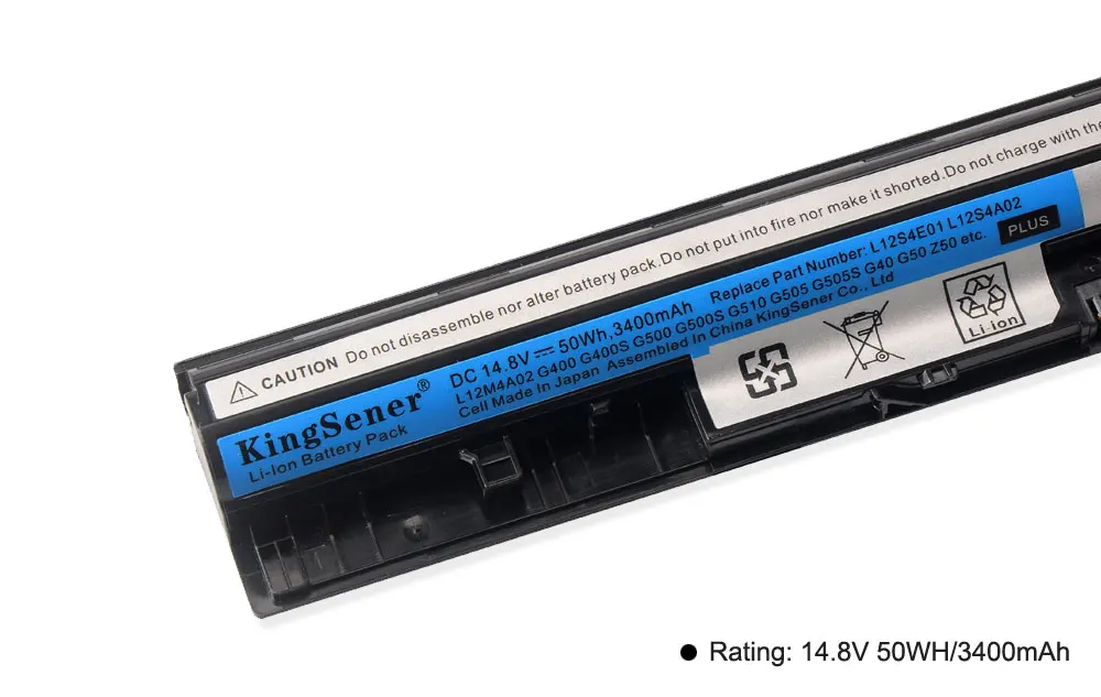 KingSener L12S4E01 l12M4E01 Батарея для lenovo G400S G410S G500 G500S G510S G405S G505S S510P Z710 L12L4A02 L12L4E01 L12S4A02