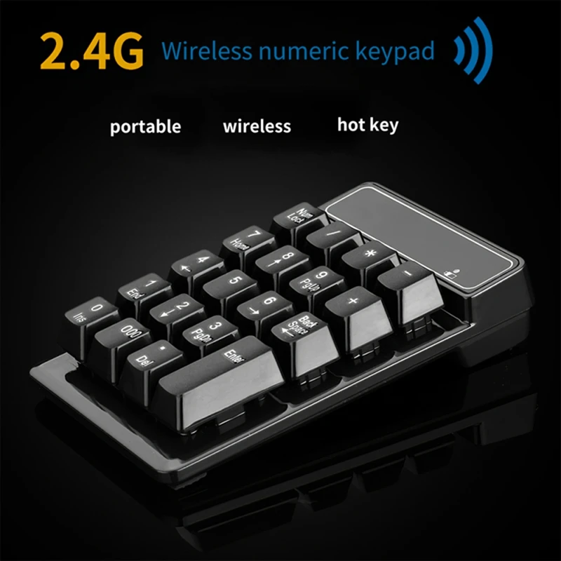Wireless Keypad 19 Keys Waterproof Mechanical Numeric Keyboard for Windows XP/7/8 Laptop Computer Accessories | Компьютеры и офис