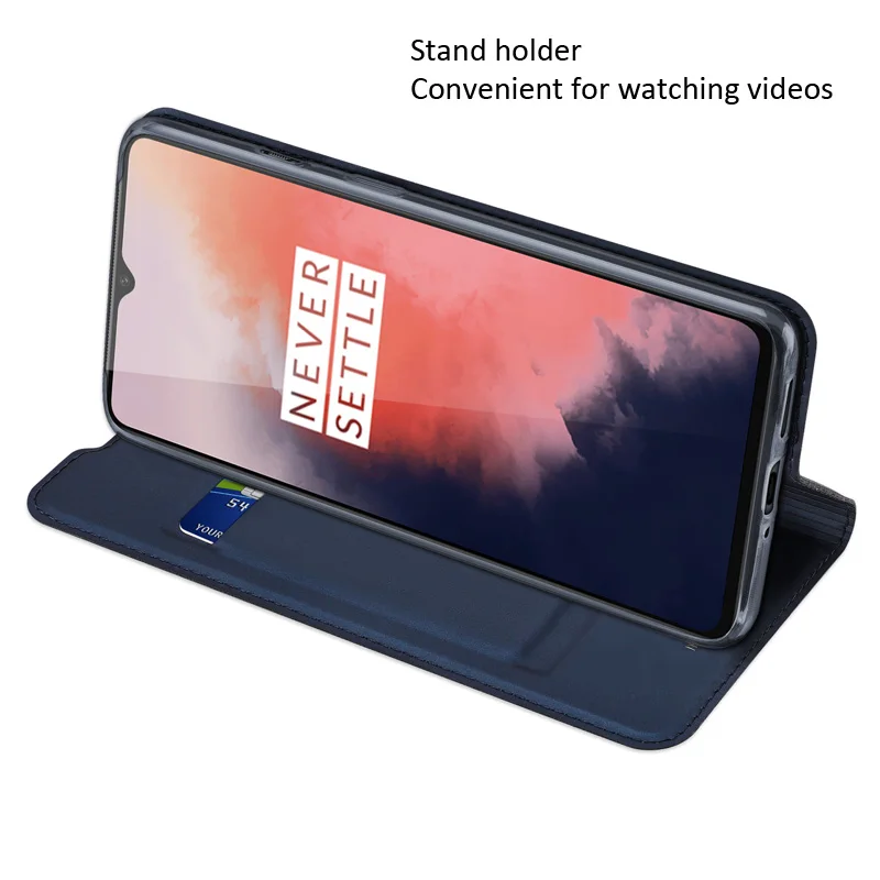Оригинальный DUX DUCIS чехол для Oneplus 7 7T Pro книга флип кожаный бумажник Coque | Мобильные