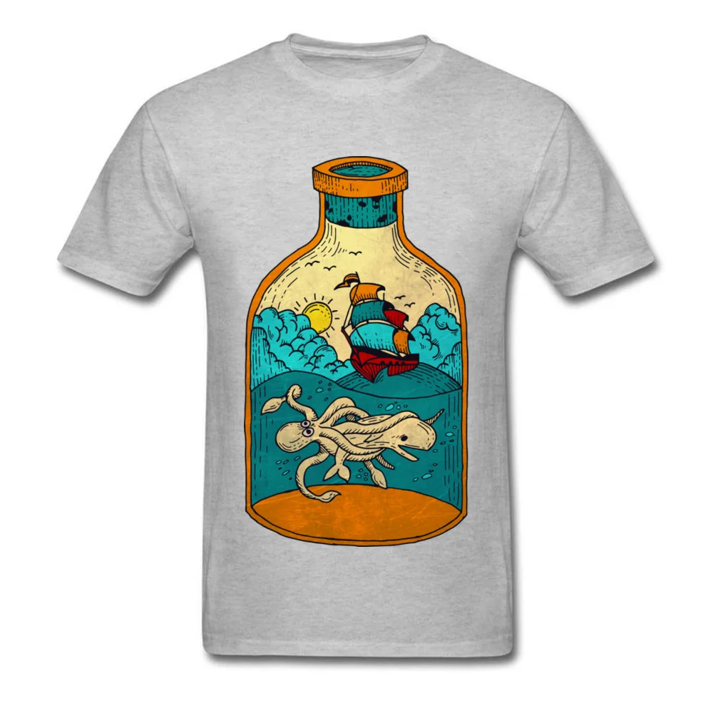 Готический бутылка летнее время Для мужчин футболка нового дизайна для Винтаж