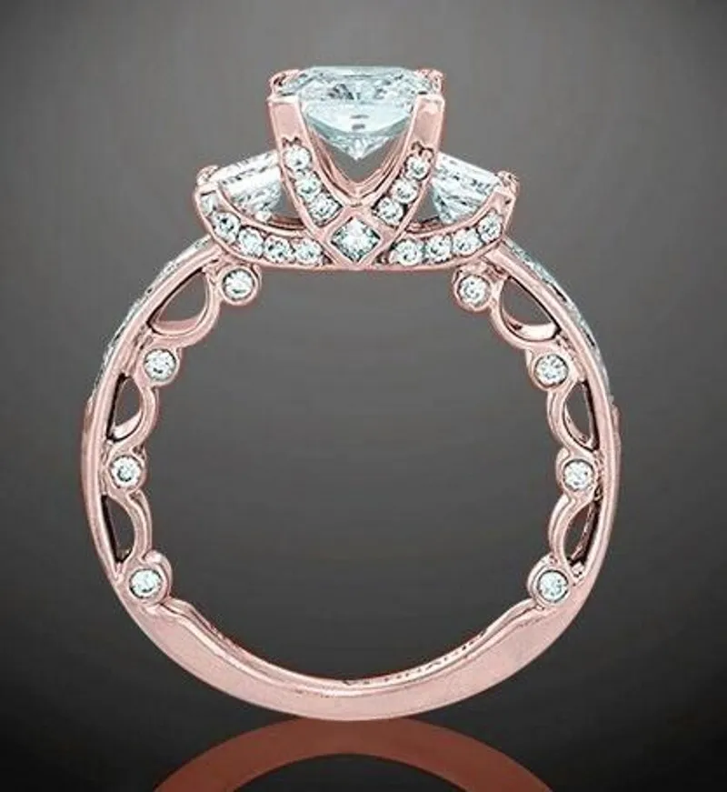 Кольцо из серебра 91% пробы с фианитом 925 | Украшения и аксессуары