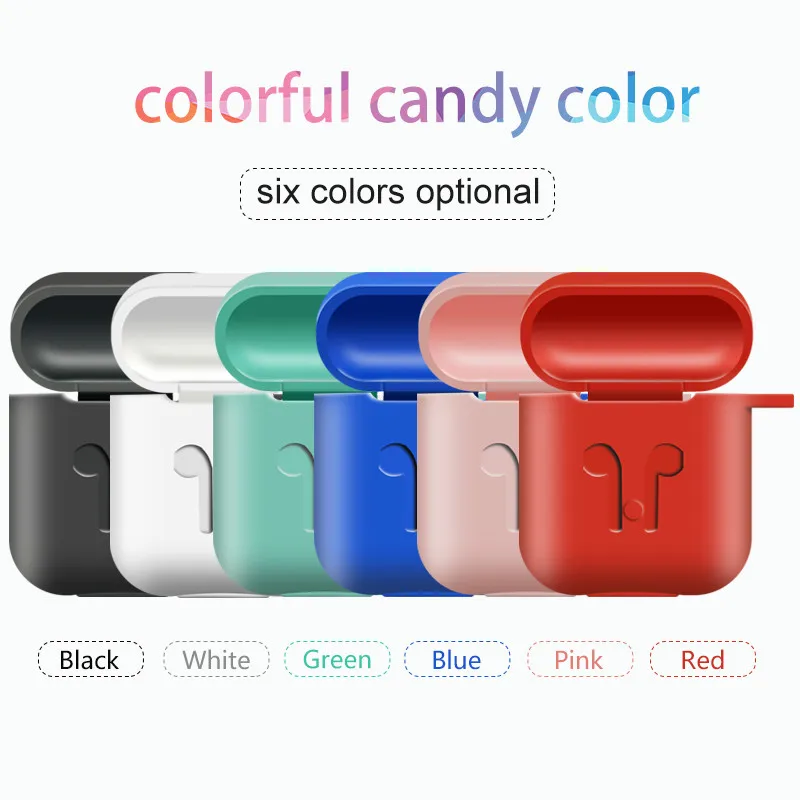 Аксессуары для наушников чехол Apple AirPods силиконовый ударопрочный защитный