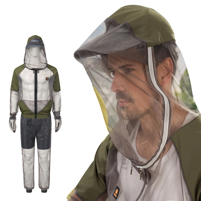 

Открытый рыболовный Джерси против комаров против насекомых для рыбалки куртка сетчатая голова чистая защитная маска для лица Кемпинг Тури...