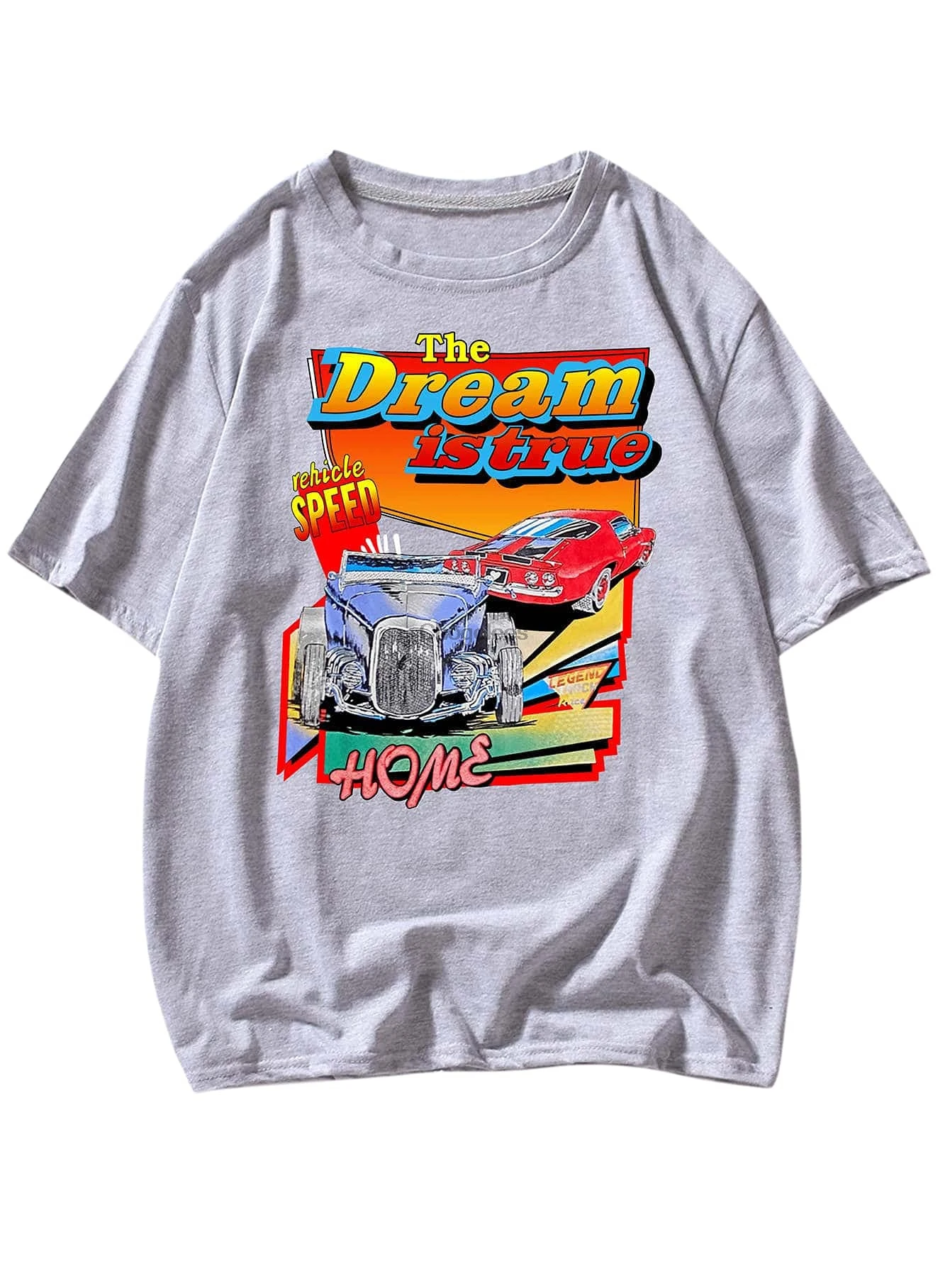 Мужская футболка с коротким рукавом и принтом автомобиля SOLY HUX - купить по